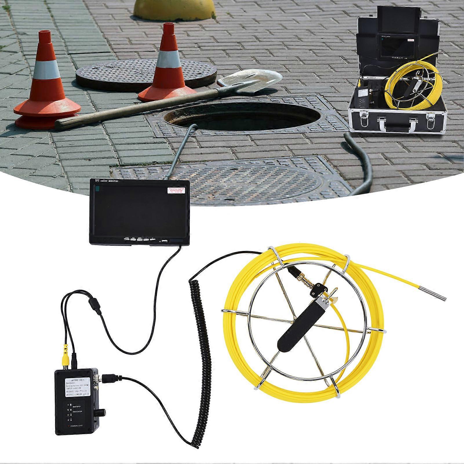 7inch 1080P Industrial Endoscope Camera 20m Cable 6LED Adjustable