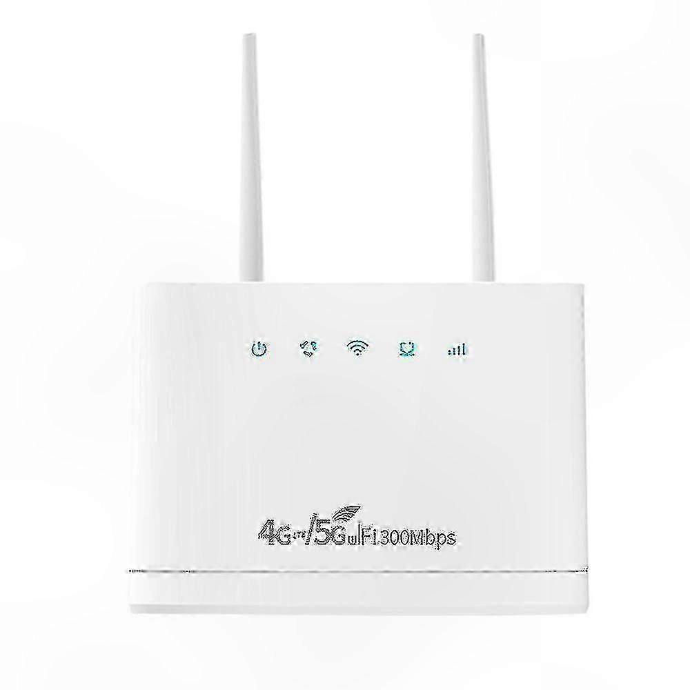 4G/5G Wireless Router with SIM Card Slot, 300Mbps WiFi, EU Plug-Compatible Network Device