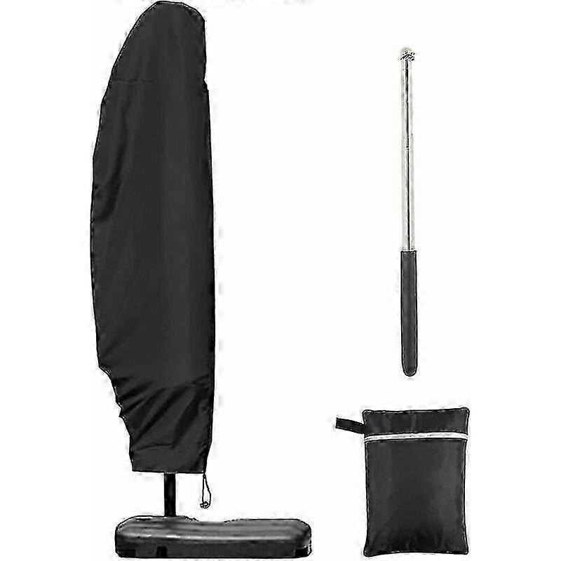 غطاء مظلة ديبورتي 3 م 4 م ، غطاء مظلة ناتئ بسحاب بطول 1.4 متر ، غطاء مظلة ديبورتي بقضيب تلسكوبي ، 280 × 30/80/45 سم ، ليلاريس