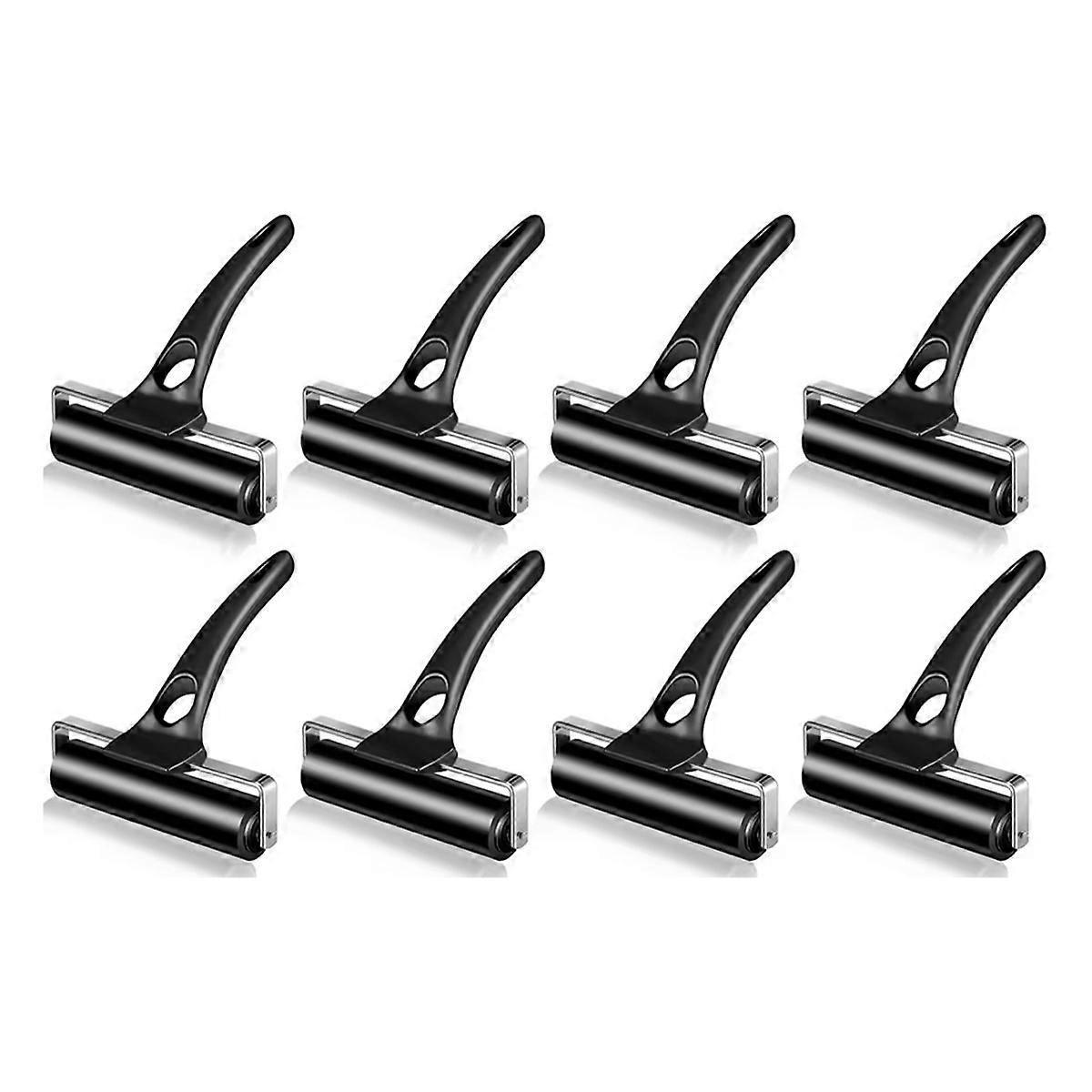 8Pcs Rubber Roller Perfect for Gluing Printing Inking Crafting Printmaking Wallpaper Stamping ,4.7Inches