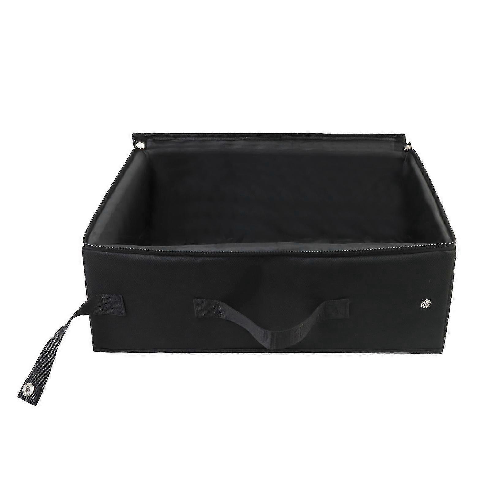 Leak-proof Cat Litter Box: Portable, Collapsible Toilet Tray for Small to Medium Cats