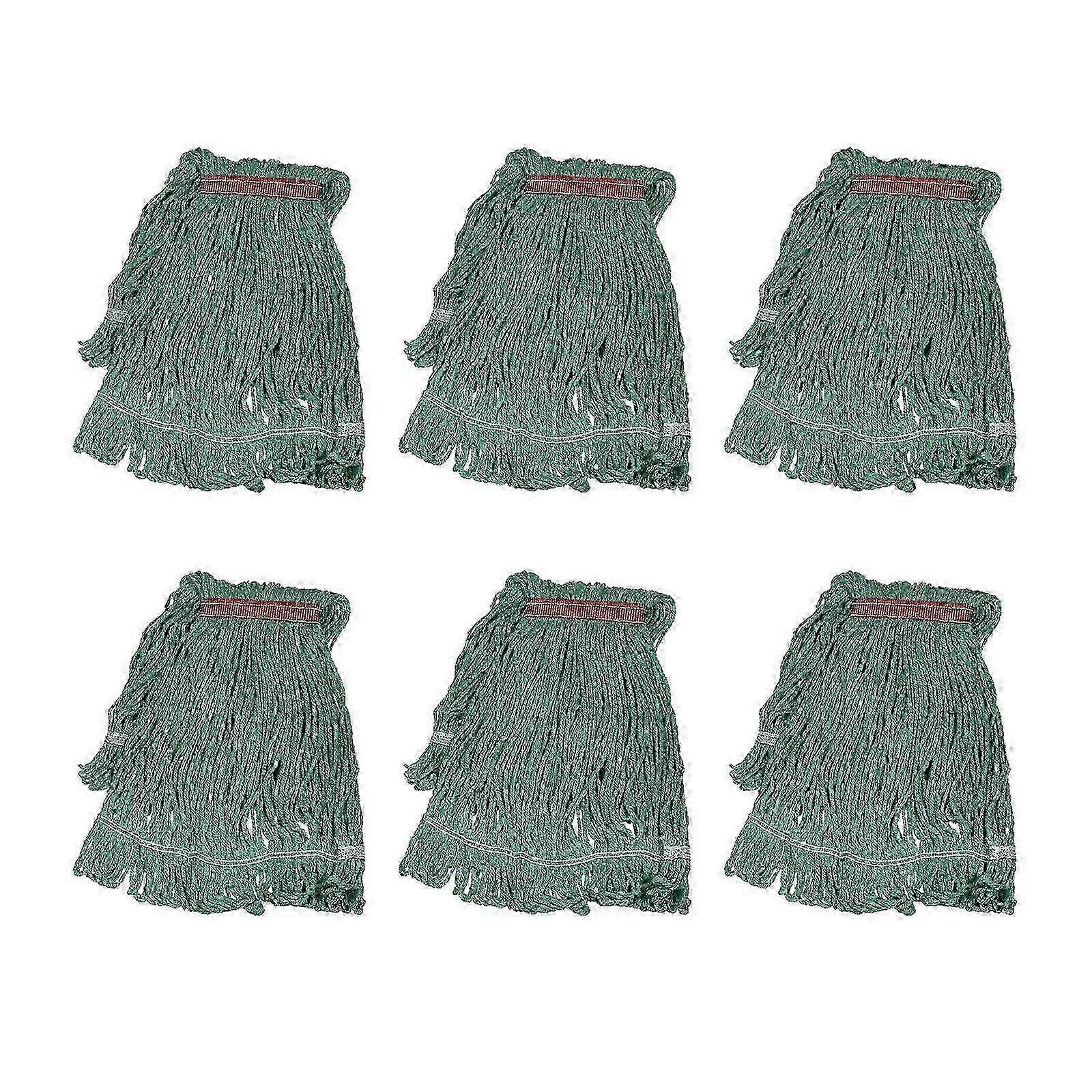 6-Pack Commercial String Mop Head Refills for Heavy-Duty Home Workshop Cleaning 2025