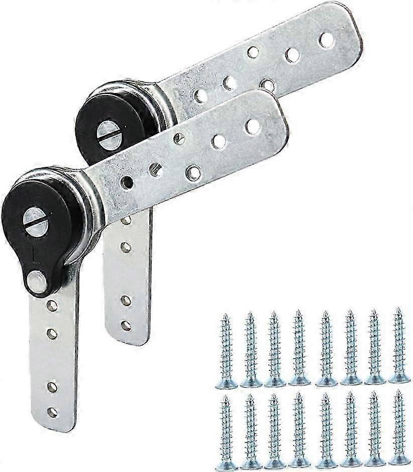 Pack of 2 Furniture Adjustable Angle Hinge Automatic Reset Function Hinge Angle Adjuster Sofa Cabinet Deck Chair Gear Adjustment 90 to 180 Degrees