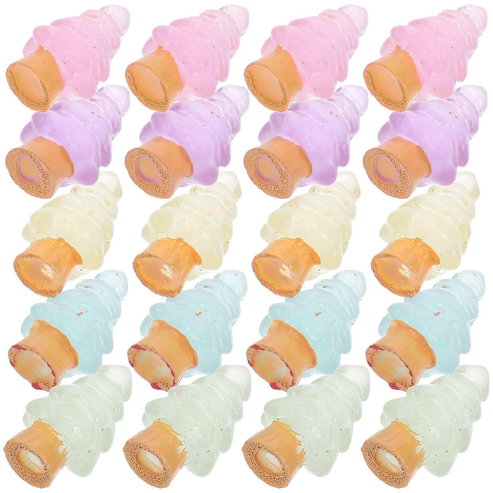 Decorative Mini Christmas Trees Resin Christmas Tree Ornaments 75Pcs Set