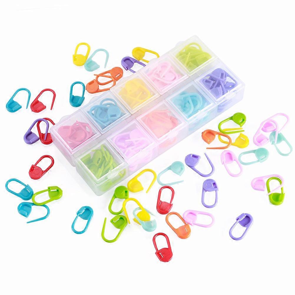 Locking Stitch Markers Knit Tool for Sweater Knitting 110Pcs with Box