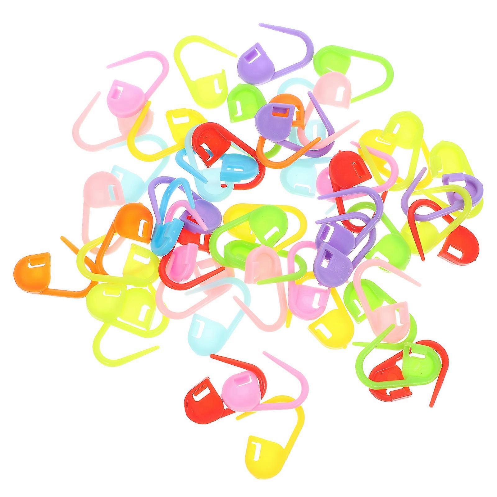 Crochet Stitch Markers Locking Clips for Knitting 100Pcs Random Color