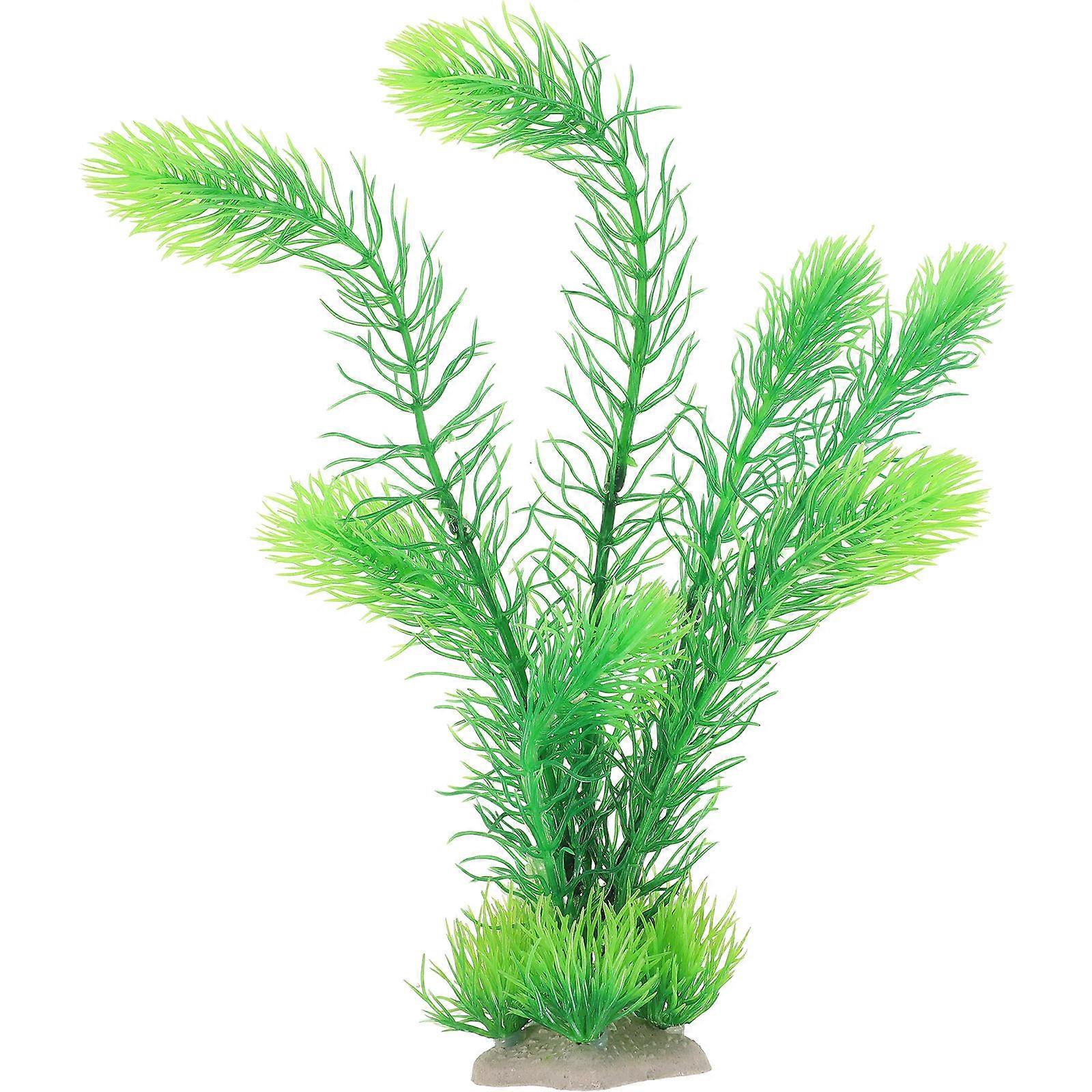 Plastic Aquarium Plants Artificial Water Grass for Decor 2Pcs