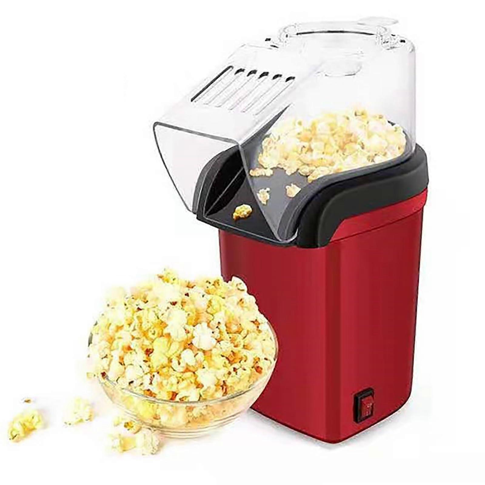 Hot Air Popcorn Popper Electric Popcorn With Measuring Cup Lid 1200W Oil One Button Operation For Parties