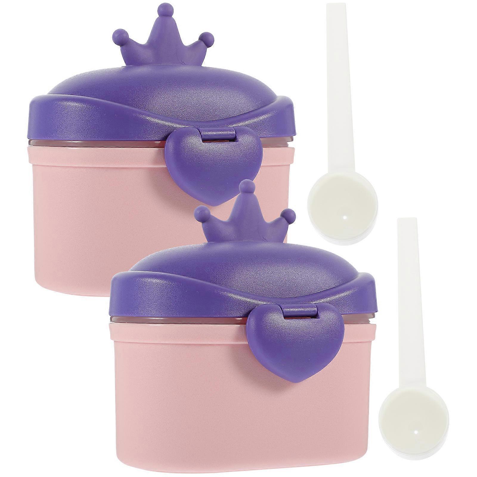 Formula Holder Milk Powder Box for Storage Use 2Pcs with Sealed Design