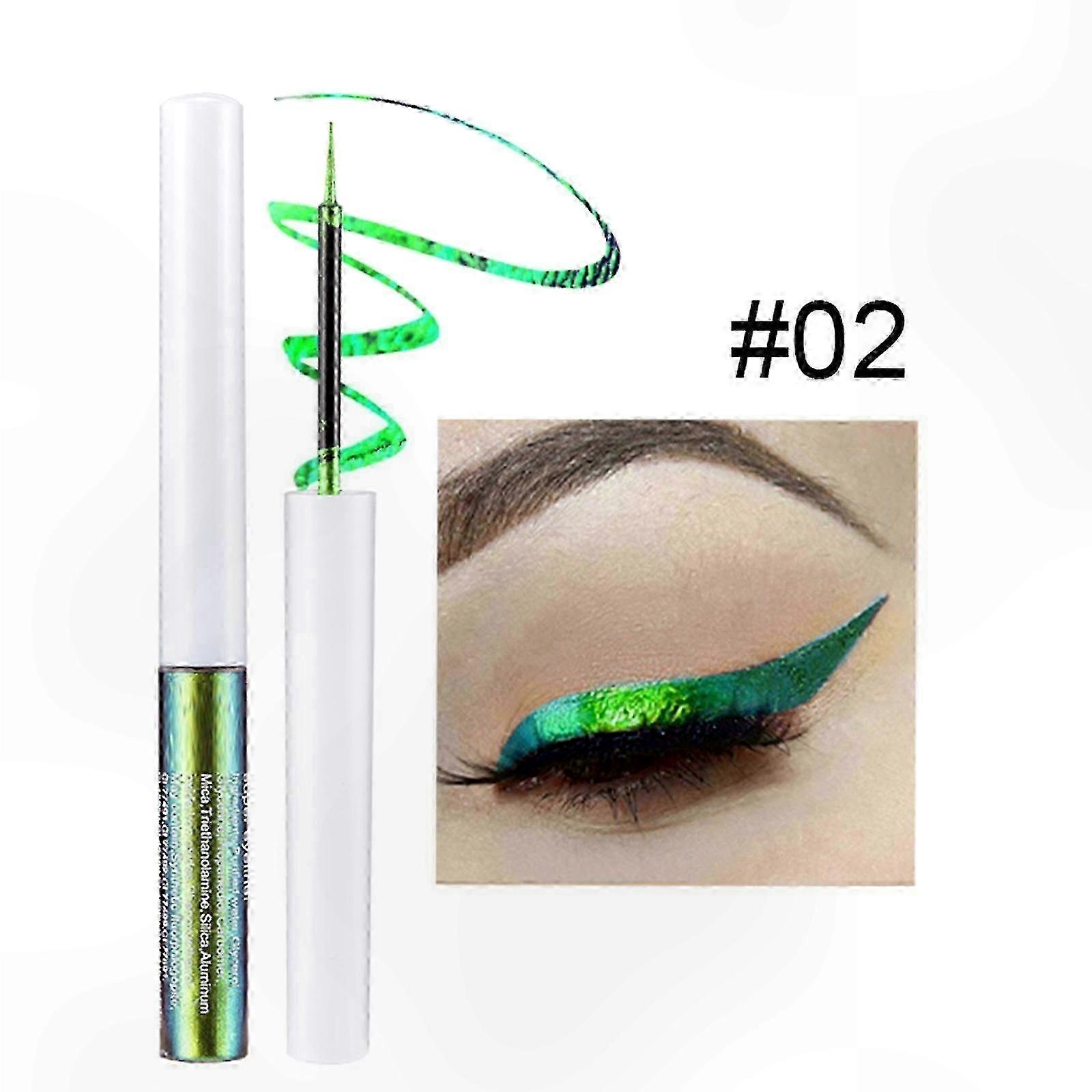 Shimmering Gold Satin Eyeliner Pen with Multi-Dimensional Glitter Effect for Bold and Vibrant Eye Makeup Styles