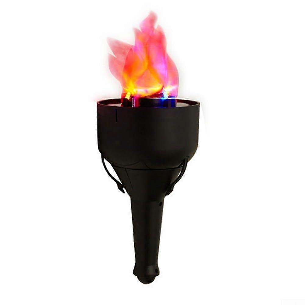 3D LED Fake Fire Flame Light 4In1 Simulation Flame Electronic Torch Handheld Or Hanging Battery Operated