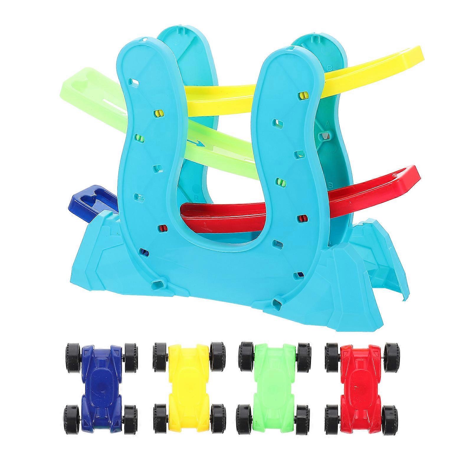 Assembly Race Track Toy for Kids Plastic Sliding Car Game