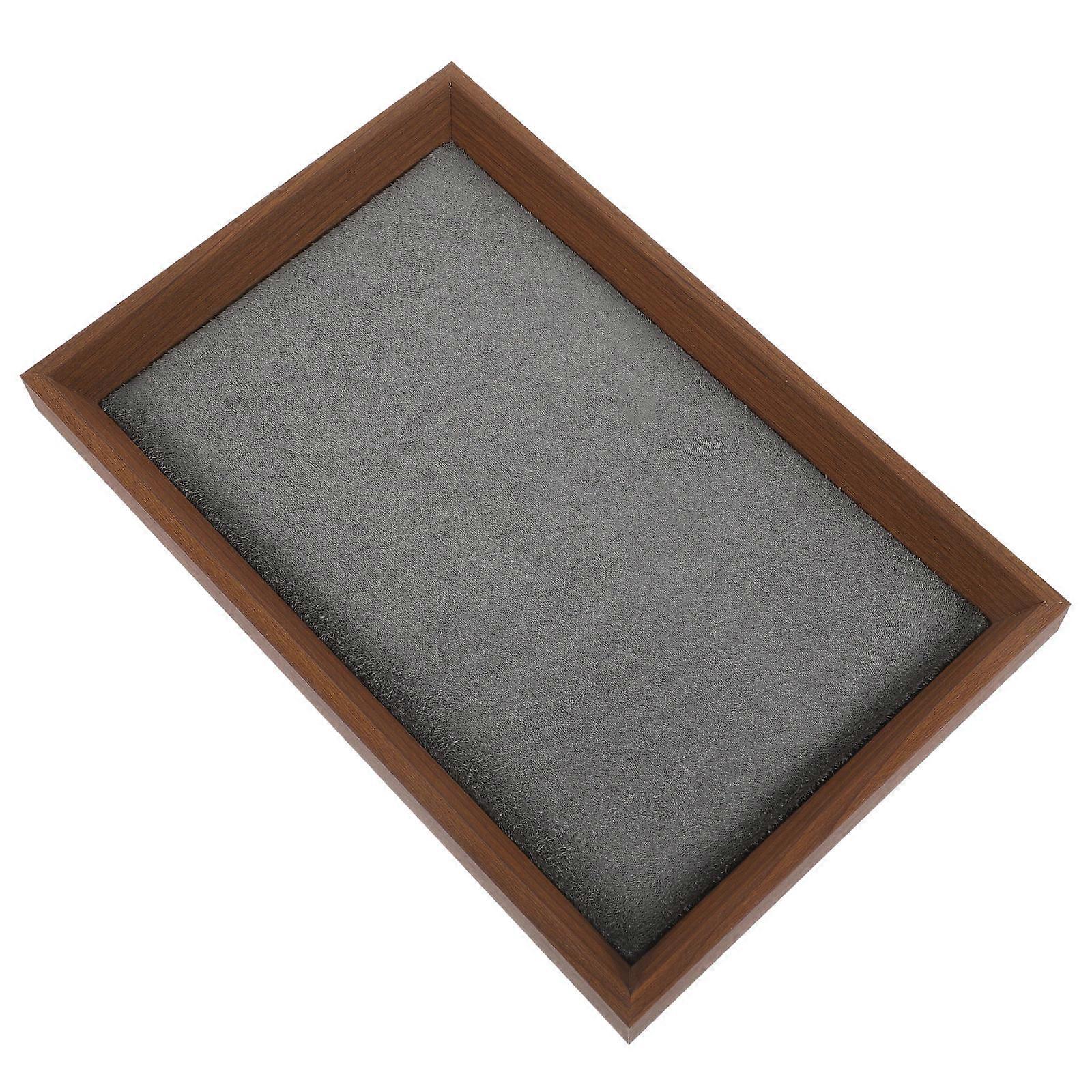 Black Walnut Texture Jewelry Display Tray for Storage Use Jewelry Display Tray Showcase