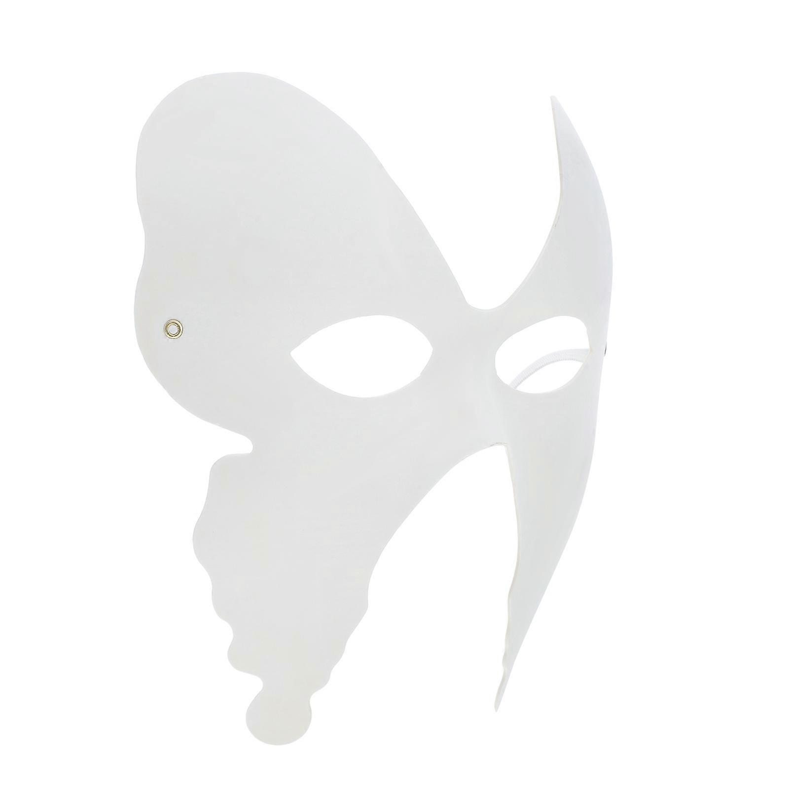 Paper Butterfly Mask DIY Mask for Masquerade Use 5Pcs White Masks
