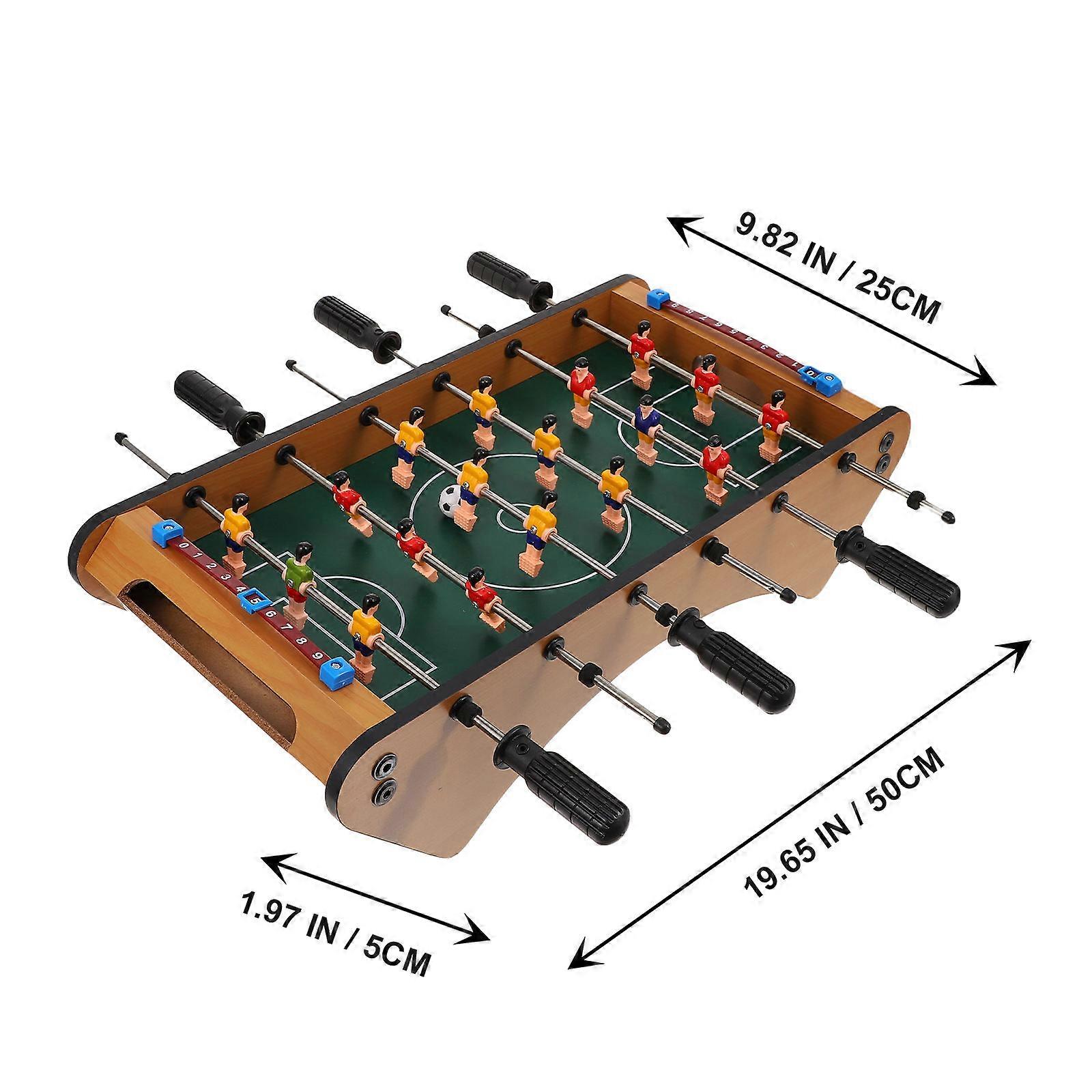 Desktop Football Game Portable Table Football For Family Time Green Plastic Material 1 Set