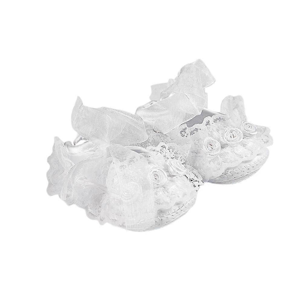 Infant Shoes Baby Girl Shoes for Baby Wearing 1Pair White