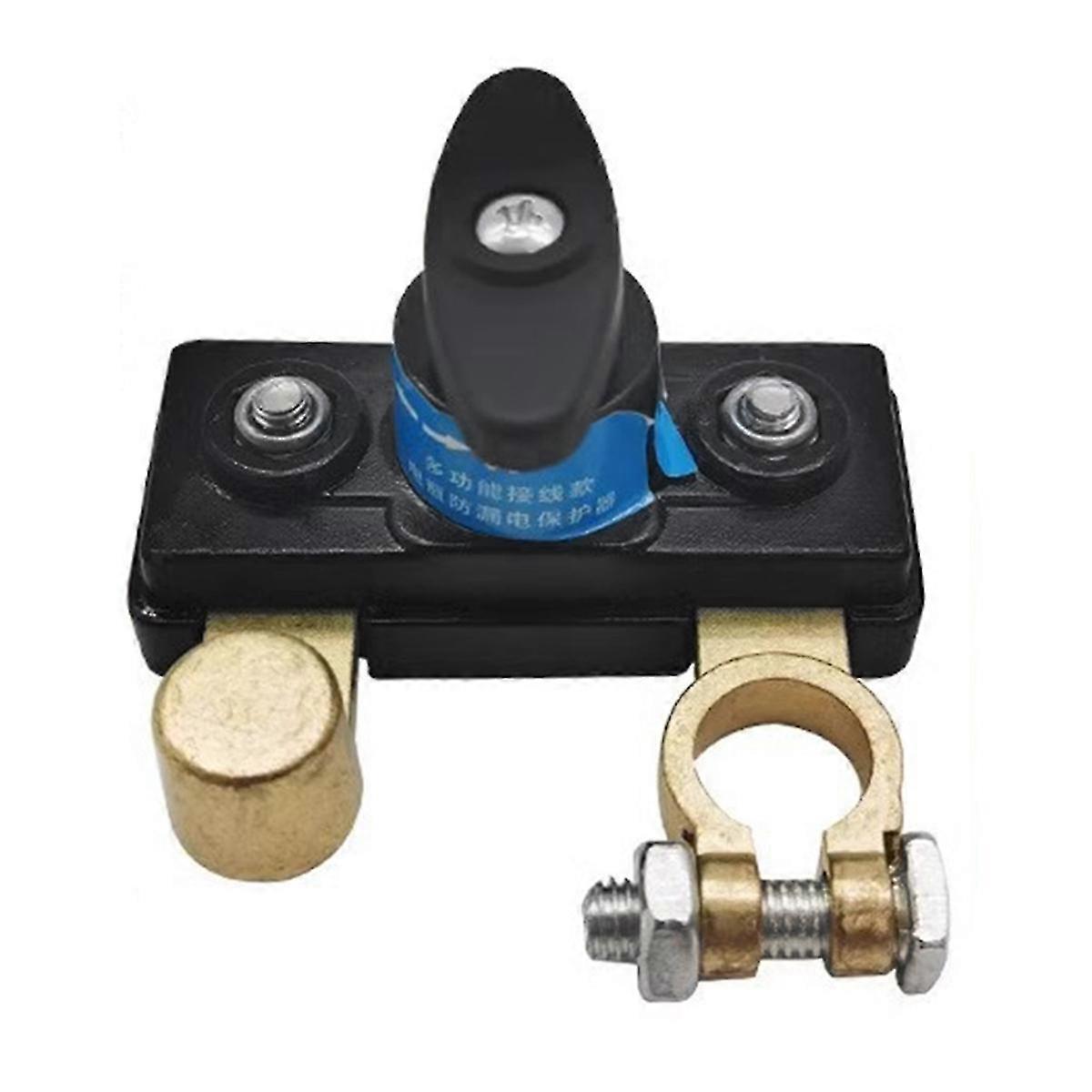 Universal Battery Disconnect Switch for 12V 24V Vehicles - Anti-Leakage Terminal Protector
