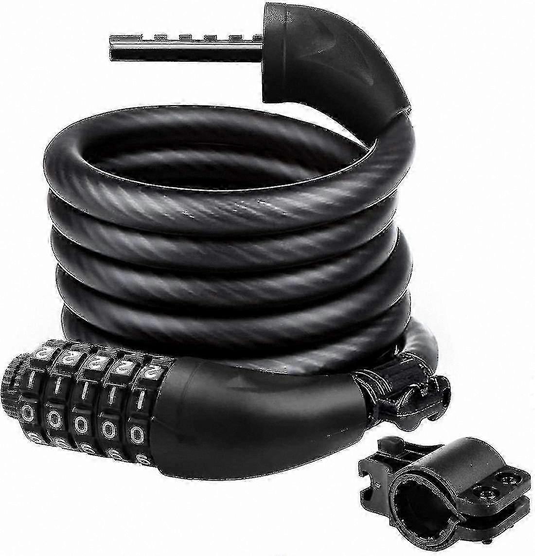 Secure 120cm Steel Bicycle Lock with 5-Digit Combination for Reliable Theft Protection