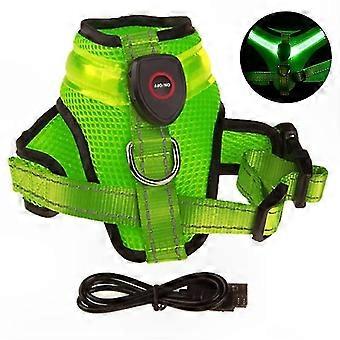 Reflective LED Dog Harness for Enhanced Nighttime Visibility and Safety