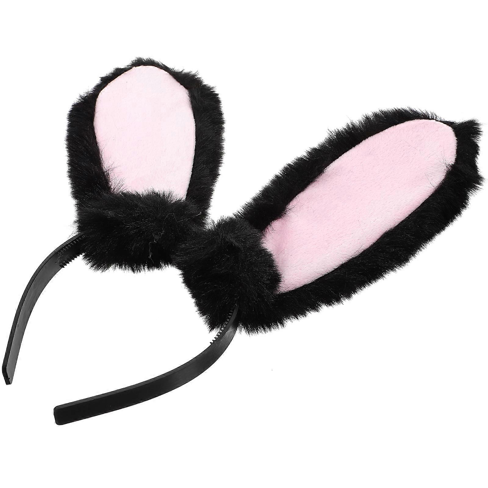 Easter Headband Plush Bunny Ears Headband for Party Favor 3Pcs Set