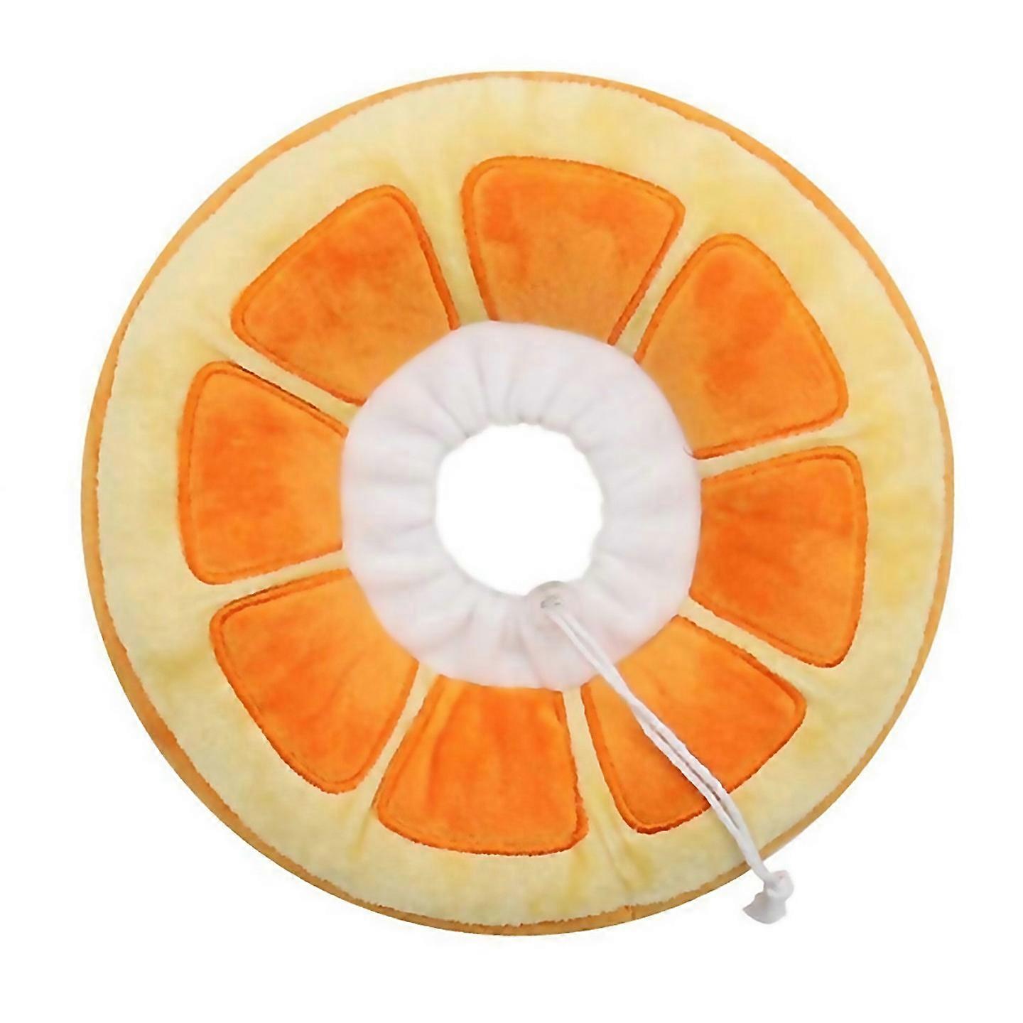 For Adjustable Cat Cone Collar Soft Recovery Collar Large Orange