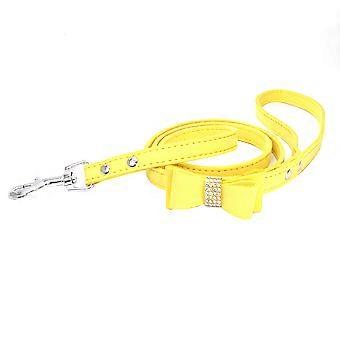 Collier pour chat tendance en cristal brillant, réglable, nœud papillon, strass, doux, corde pour chien de petite et moyenne taille