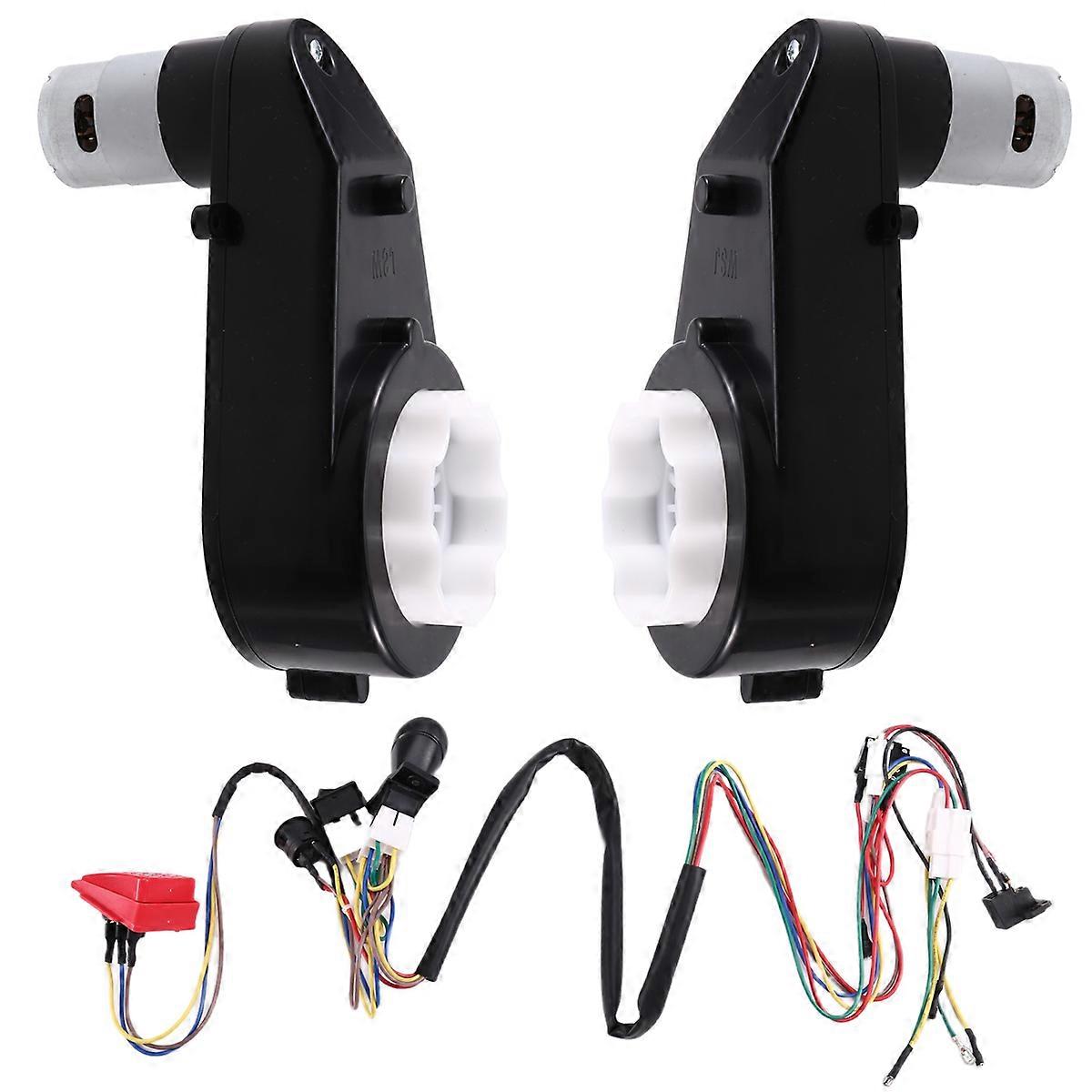 Children Electric Car DIY Modified Wires and Switch Kit,with Motor