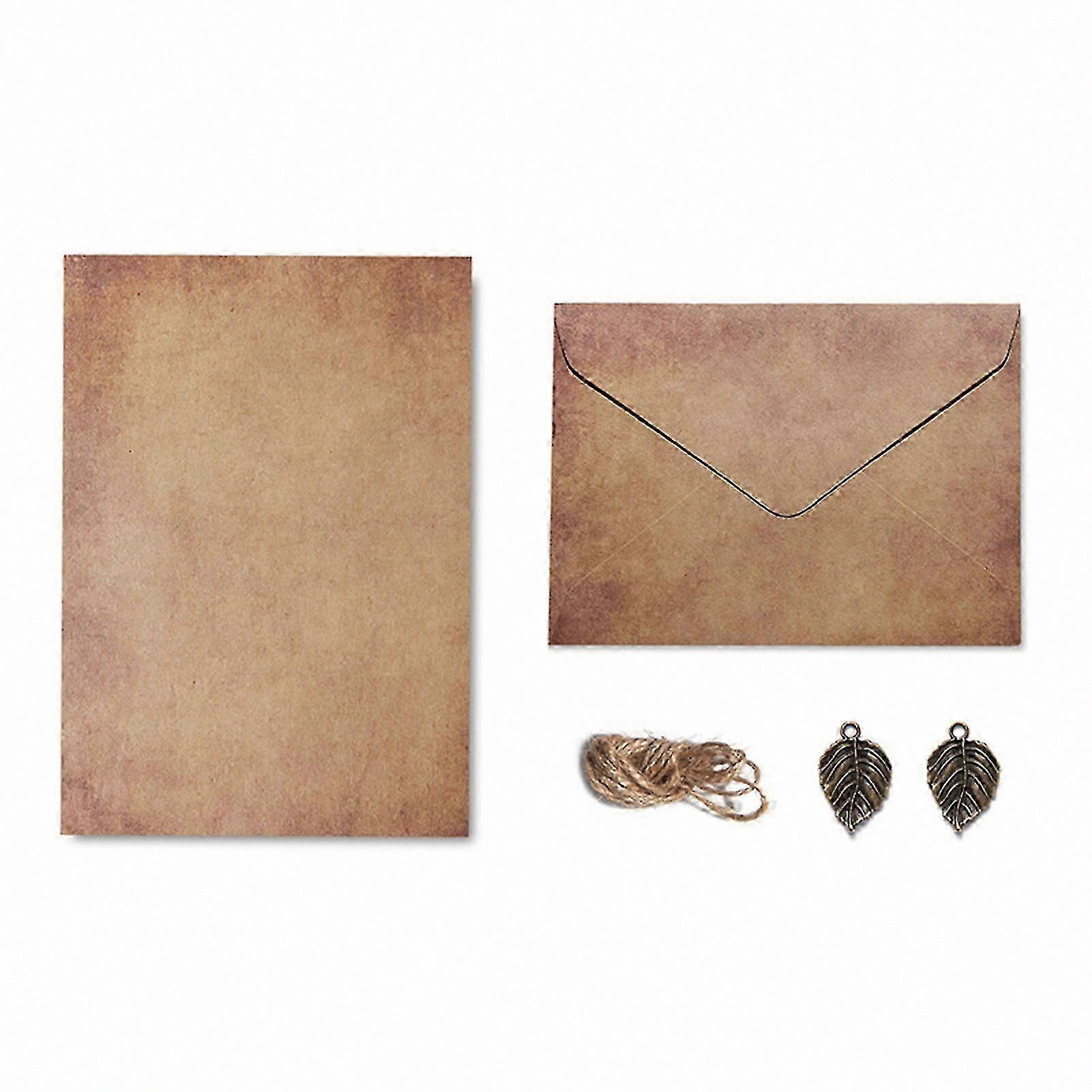 A5 Vintage Style Handwritten Letter Paper Set for Crafting and Stationery Use School Supply with Unique Pattern Easy to Apply