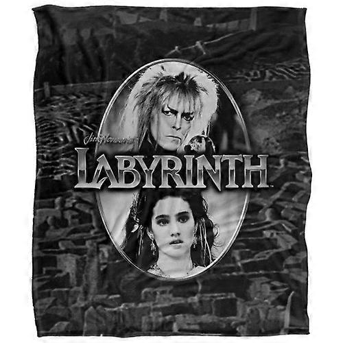 Labyrinth Maze Silky Portrait Supersoft Blanket