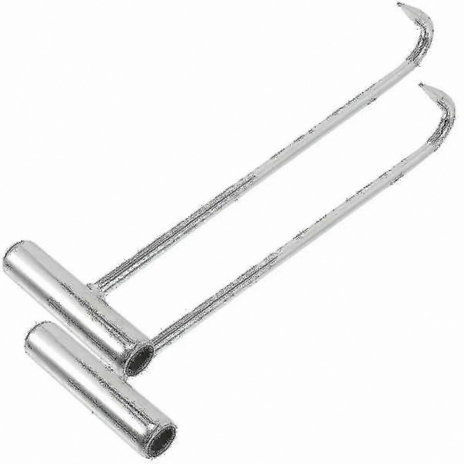 2-Pack Heavy Duty Manhole Cover Hooks for Lifting and Pulling Drain Grates
