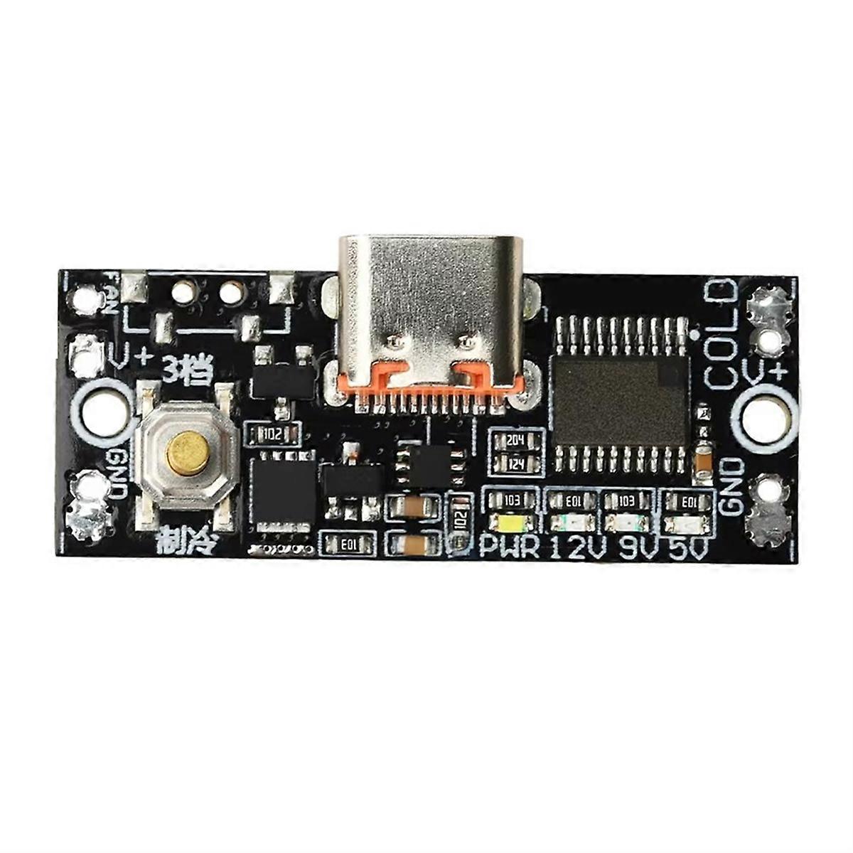 PD2.0 PD3.0 QC3.0 Fast Charging Decoy 5V 9V 12V Adjustable Cooling Fan Main Control Board Dual Outpu