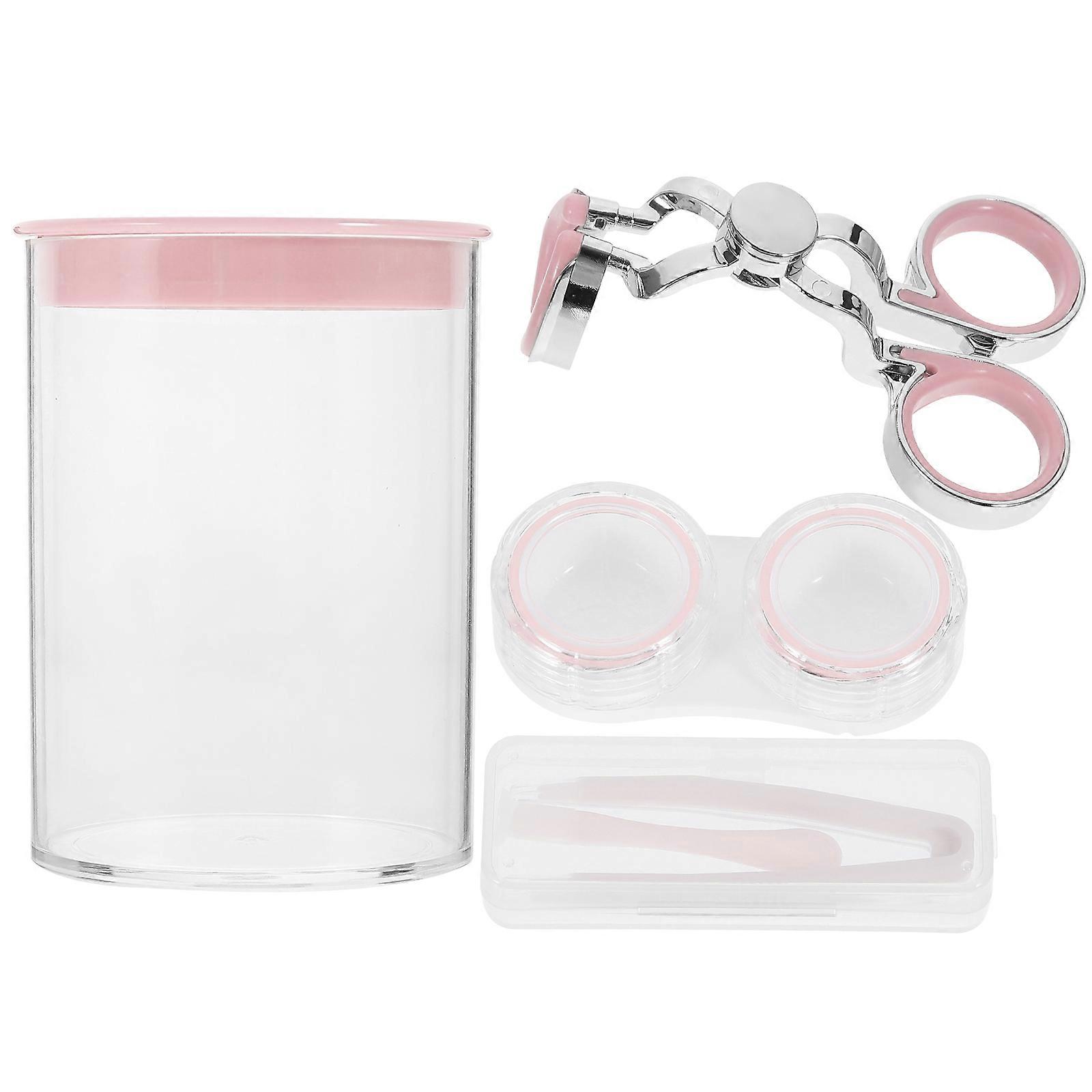 Colored Contacts Lens Remover Contacts Lens Apply Tool for 4Sets Pink Sticks