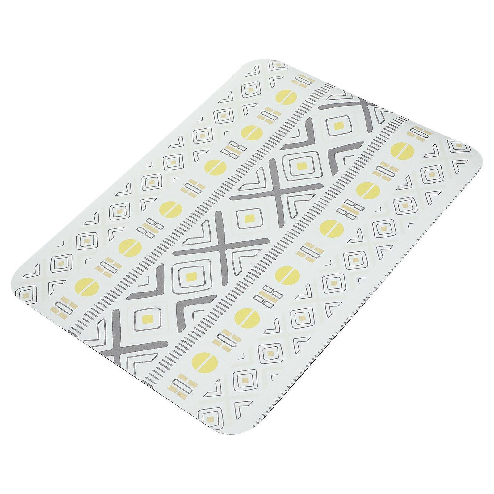 Bohemian Style Dish Drying Mat For Kitchen And Dining Room In Beige Color With Water Absorption Function 2Pcs