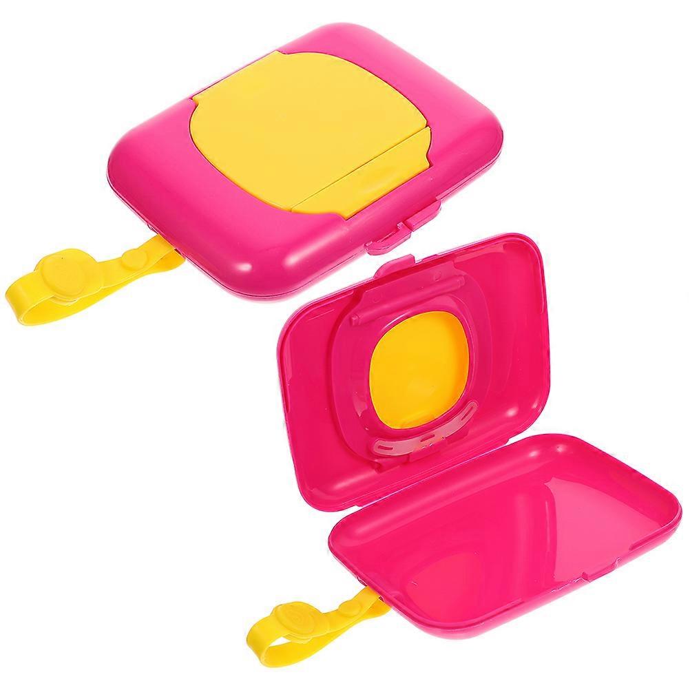 Wipe Dispenser Portable 2Pcs Reusable Travel Wipes Case