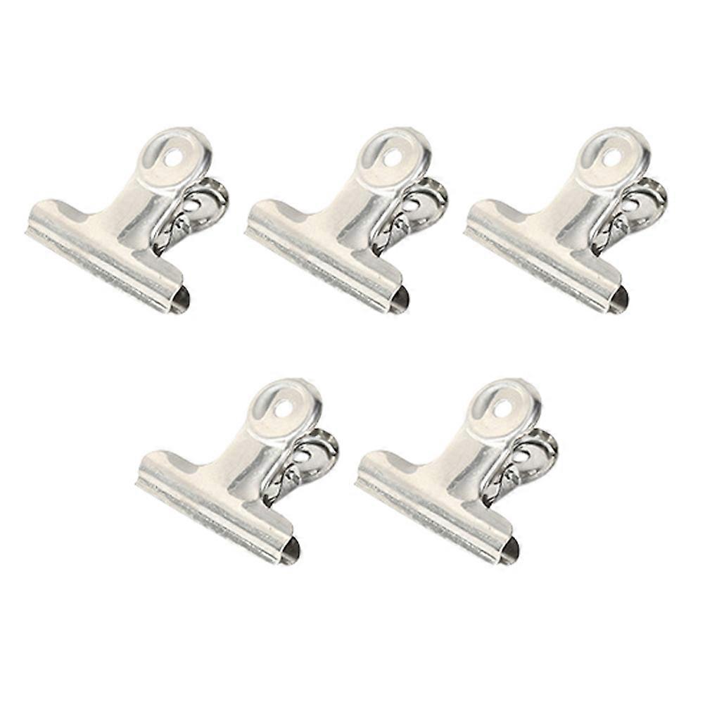 Sketch Clamps Stainless Steel Clips for Fixing 5Pcs Drawing Board Clips Silver