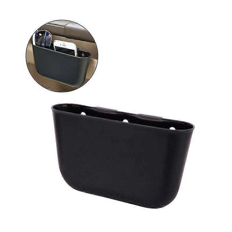Car Trash Bin Hanging Simple Auto Garbage Can for 2Pcs Black