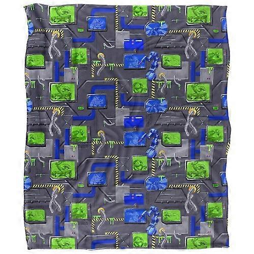 Teenage Mutant Ninja Turtles: Mutant Mayhem Sewer Tech Silky Patterned Supersoft Blanket