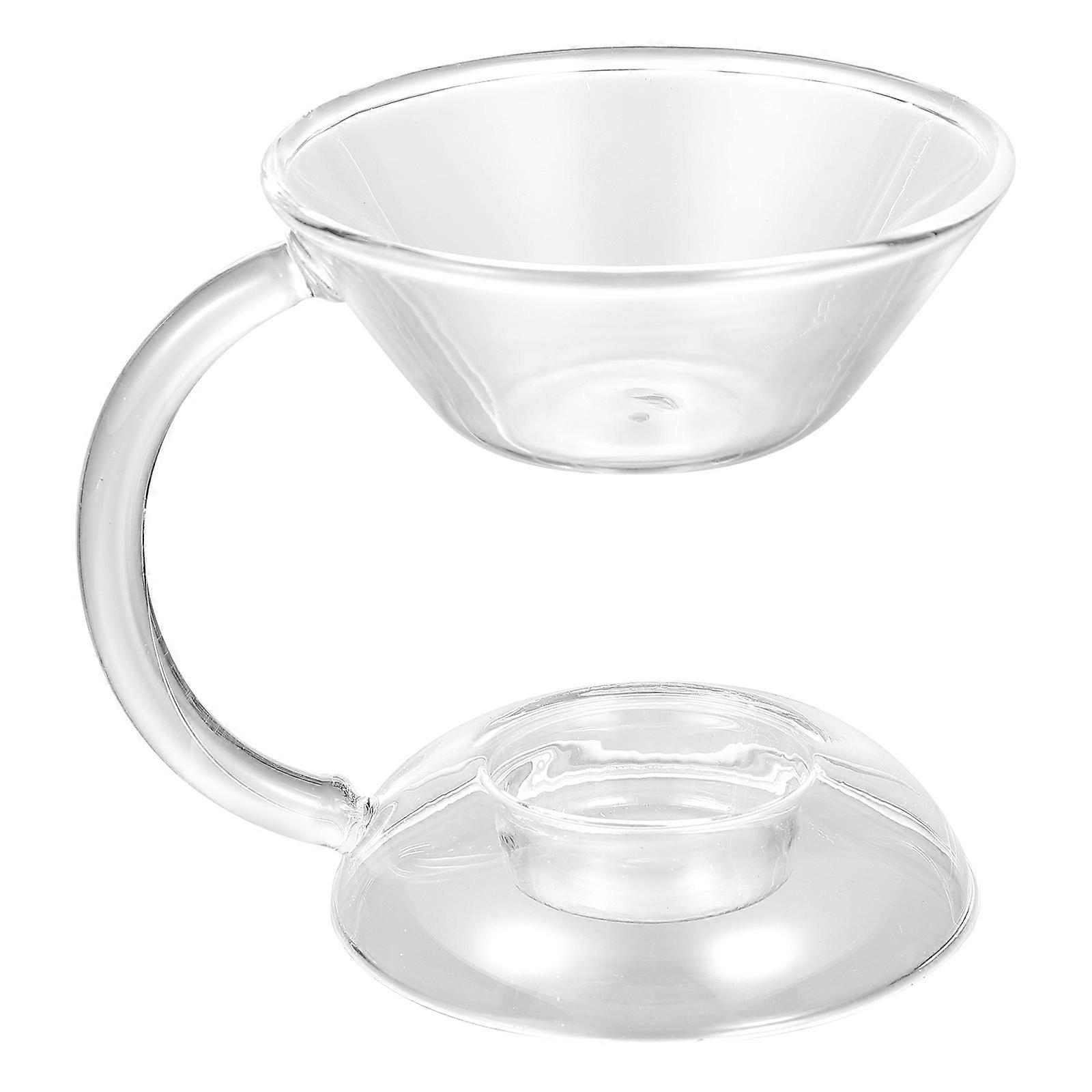 Clear Glass Essential Oil Burner for Aroma Diffuser 2Pcs Set