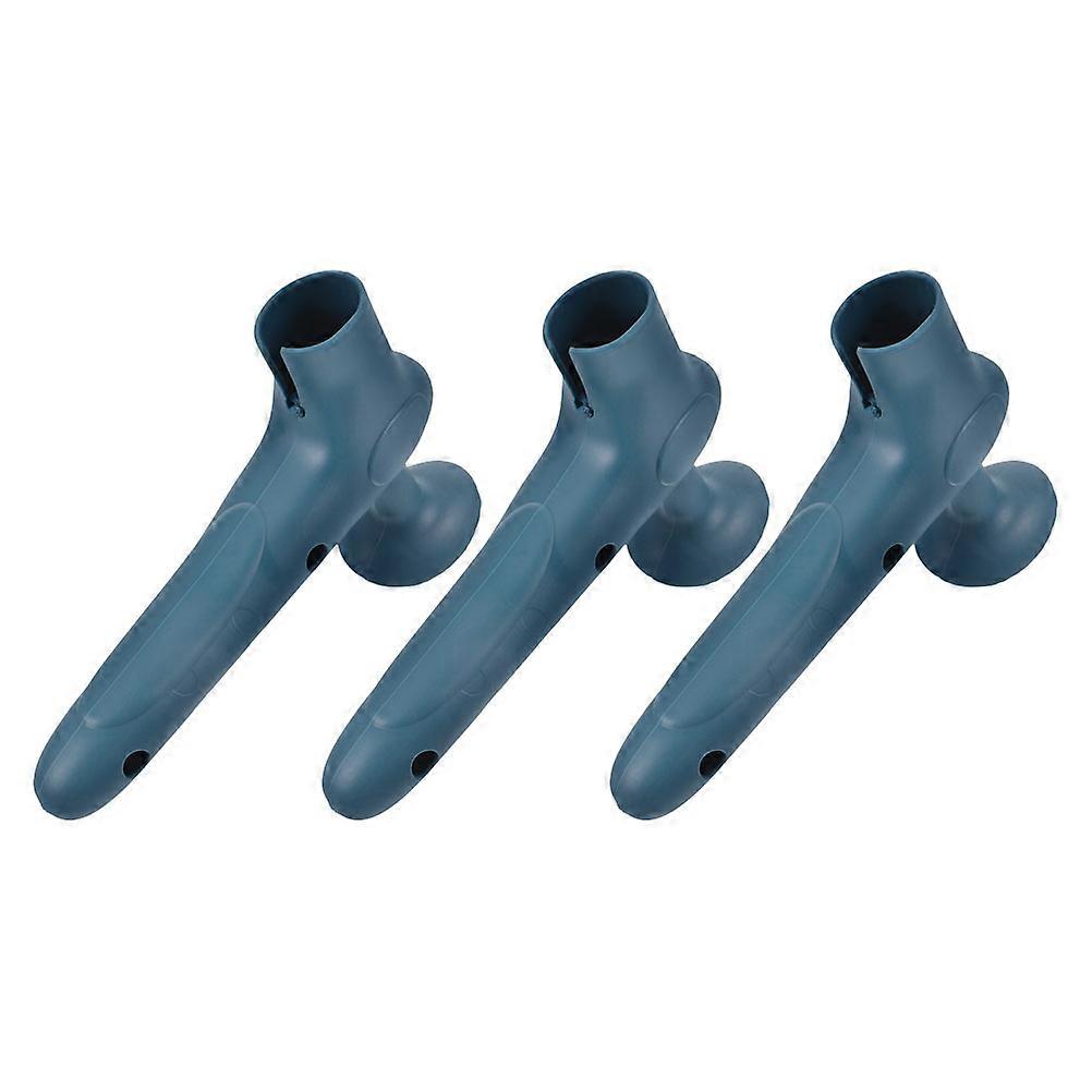 Door Handle Covers Utilizing Suction Cup Technology For Wall Protection In Stylish Blue Suitable For Home And Office Spaces 6Pcs