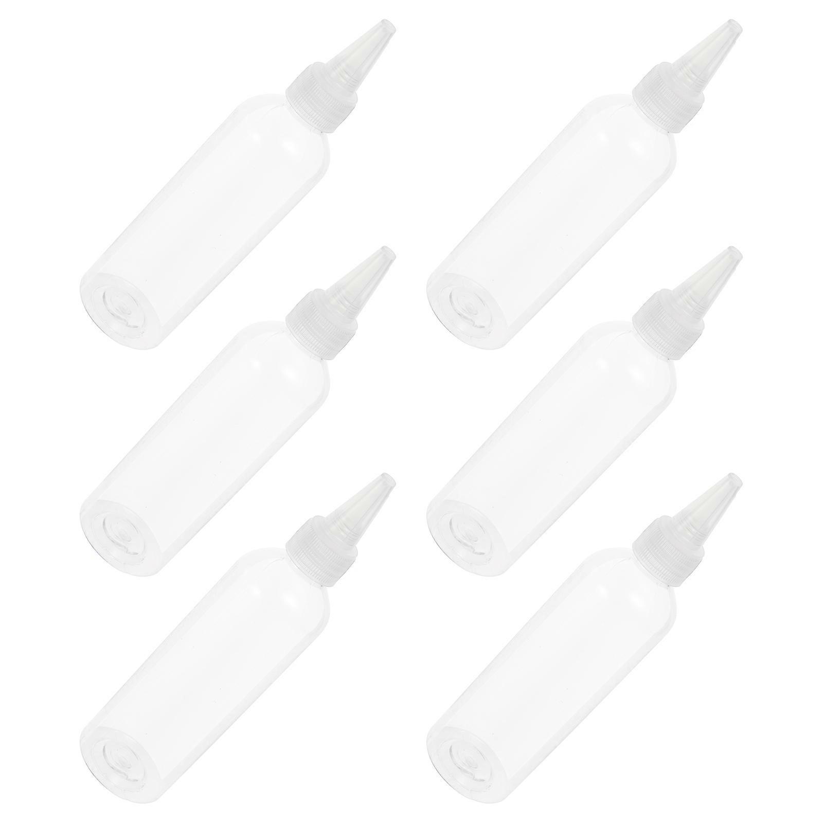 Cosmetic Pointed Mouth Bottles for Liquid Storage 20Pcs Transparent