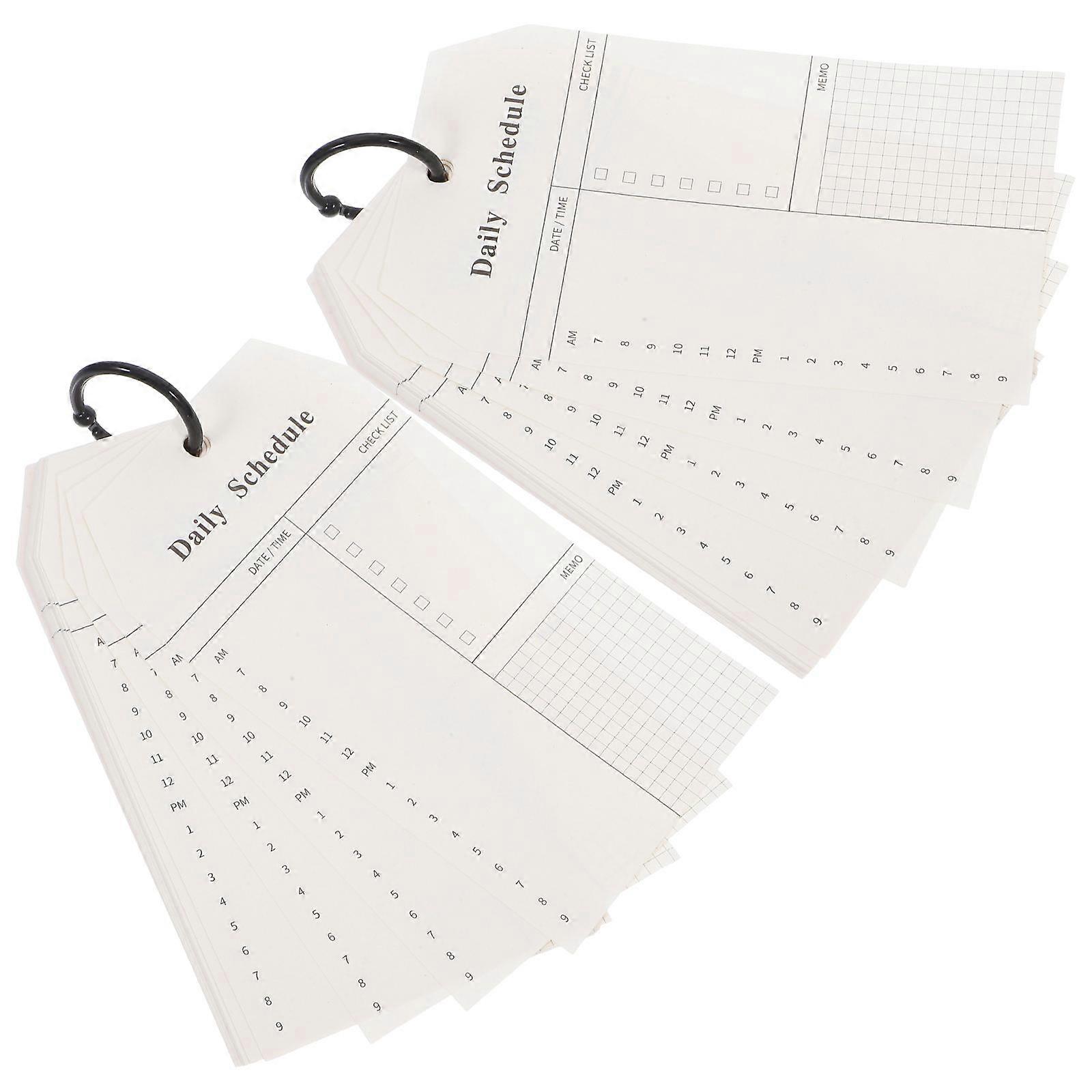 Daily Planner Organizer for Scheduling with 4Pcs Portable Notepad Set