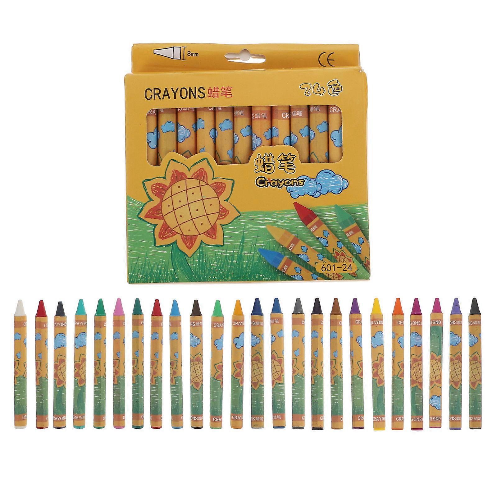 Cartoon Crayons Set Children's Drawing 144Pcs Assorted Color Crayons