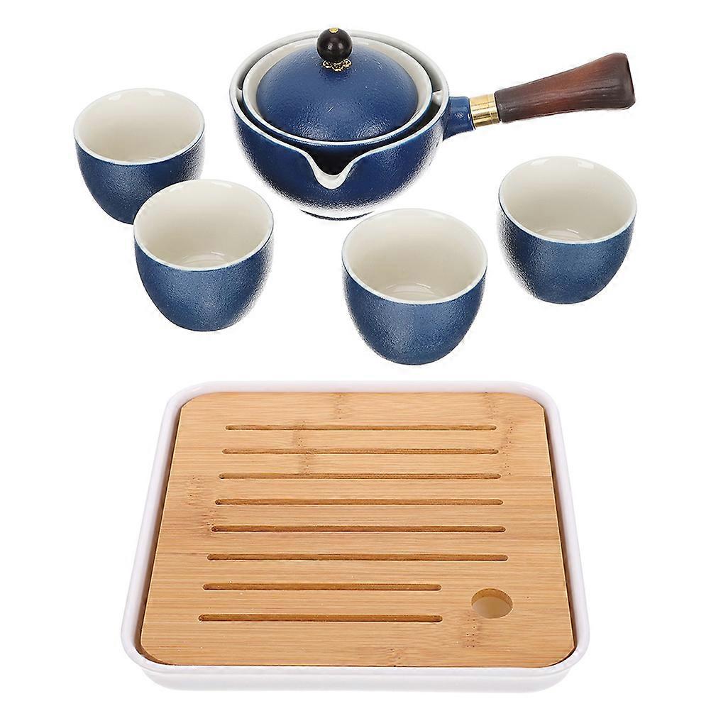 Teapots Ceramic Chinese Ceramic Tea Set Traditional Side Handle 1Set