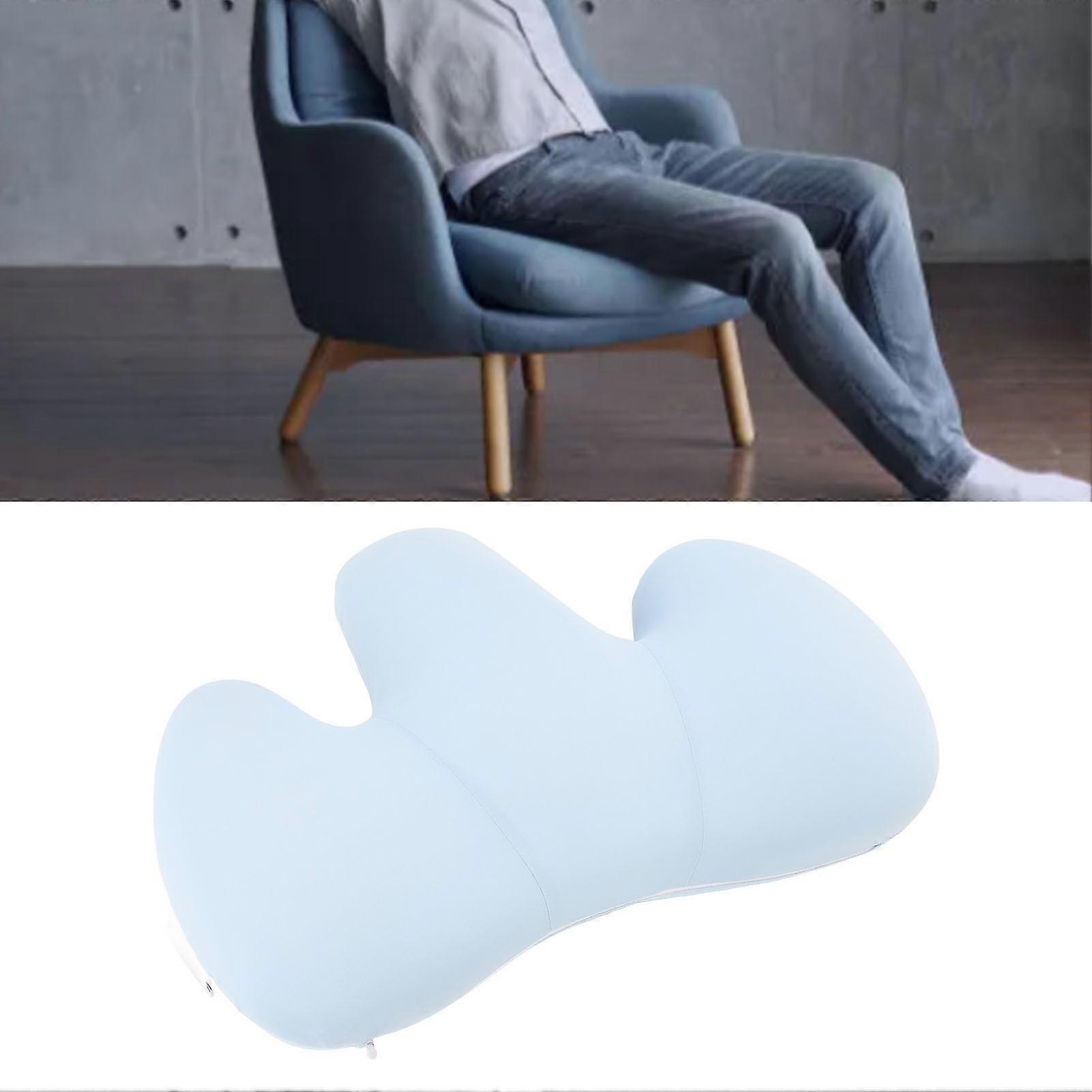 Ergonomic Memory Foam Back Support Cushion 42x32x11cm Sky Blue