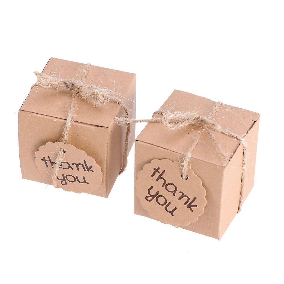Thank You Candy Boxes Wedding Paper Boxes for Storage Use 40Pcs