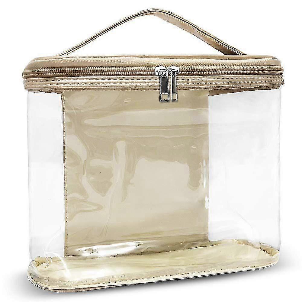 Cosmetic Bag, Portable Clear Toiletry Case Makeup Bag Carry On Transparent PVC