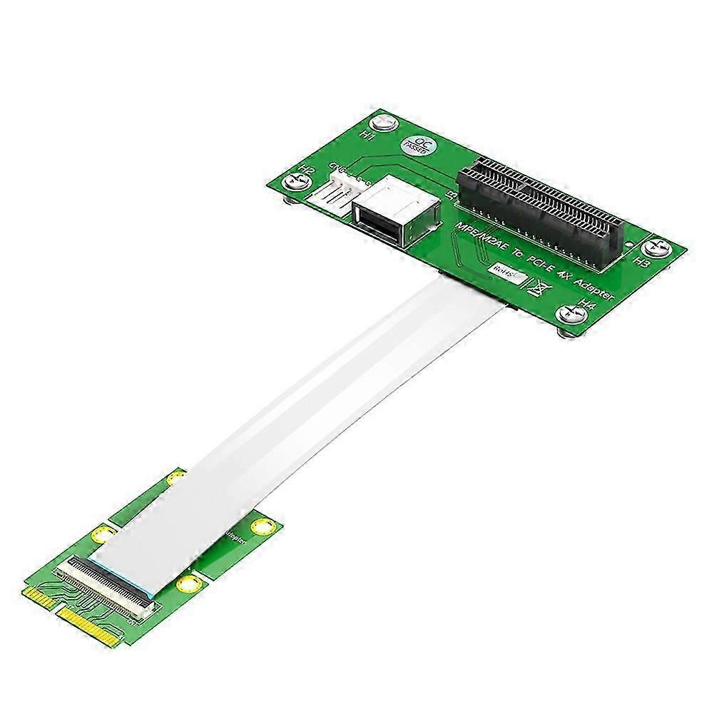 Mini PCI-E to PCI-E X4 Extension Cable Riser Cable with High Speed FPC Cable with Magnetic Pad, B