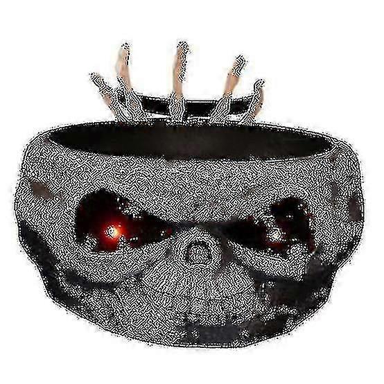 Halloween Candy Bowl With Jump Skull Hand Creepy Decoration - FKB