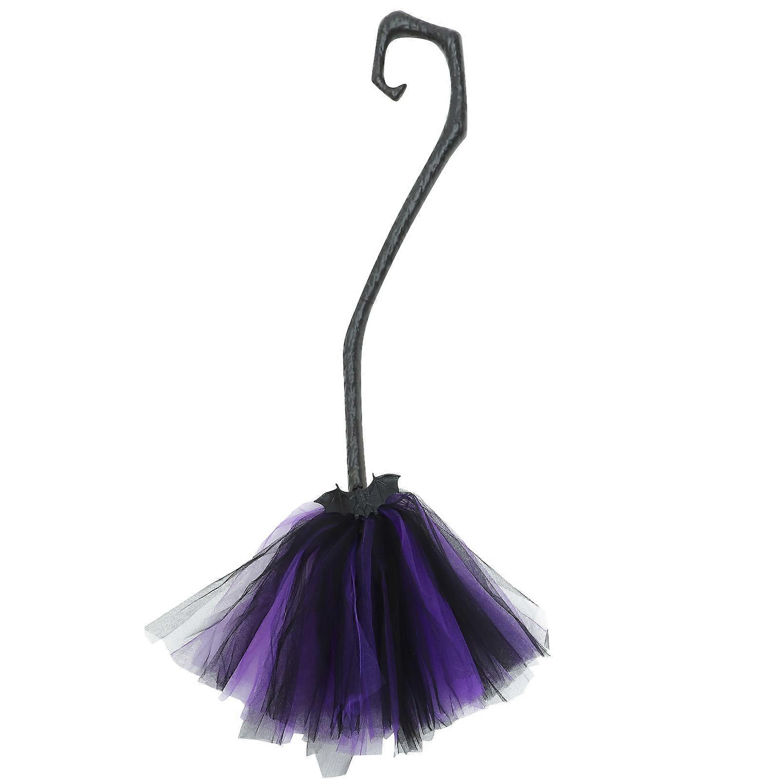 Party Decoration Detachable Halloween Broom For Theme Events 96Cm Purple 1Pack