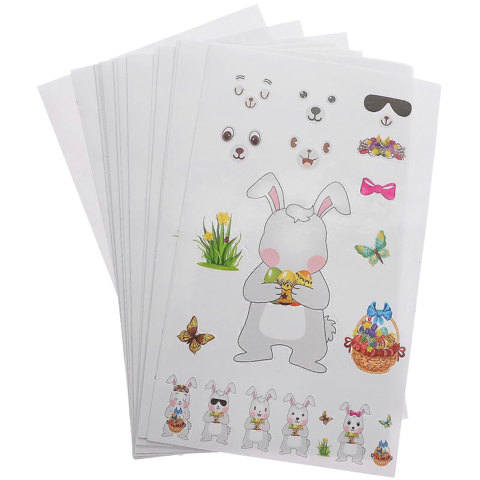 Easter Window Clings 40 Sheets for Spring Decoration on Smooth Surfaces in Assorted Color Creating a Festive Atmosphere